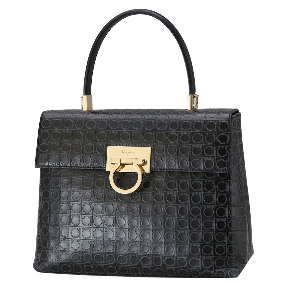 FERRAGAMO(USED)페레가모 간치니 토트겸 숄더백